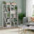 Asymmetrical Display Shelf & Bookcase, 5-Tier, White-28670474