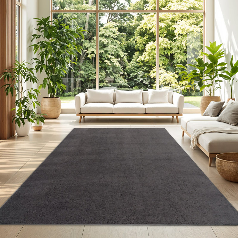 Tapis doux antidérapant beige, Rectangle 9 pi 10 po x 13 pi 1 po, Beige