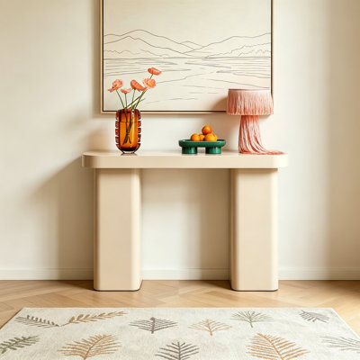 Modern minimalist colour wooden console table