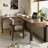 Tan Rectangular Solid Wood desk-108977073-108977075