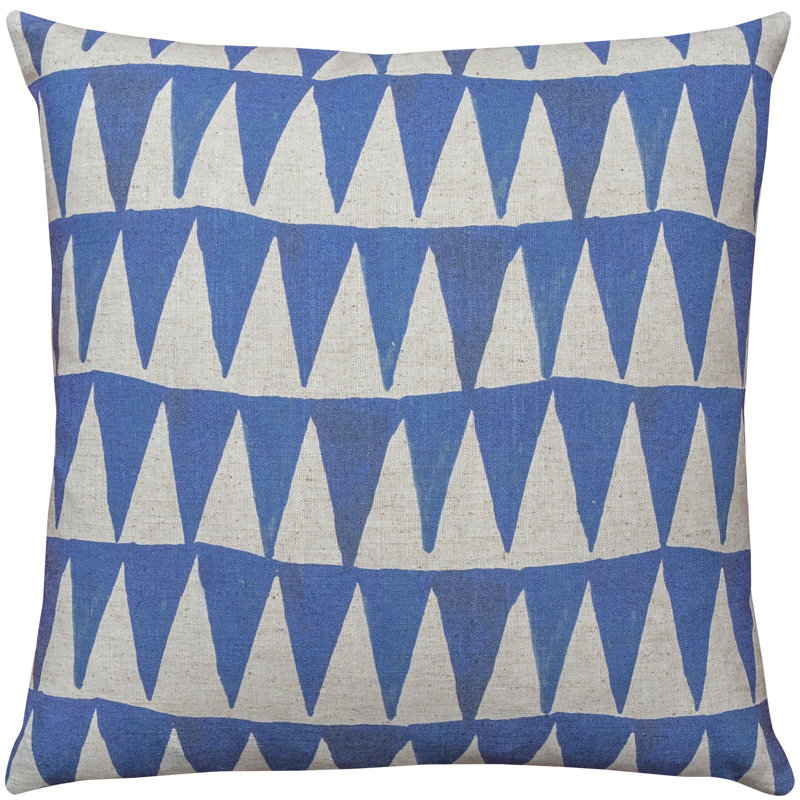 Geometric Cotton Blend Throw Pillow, 18" H x 18" W x 8" D