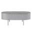 Table basse grise et blanche avec plateau relevable