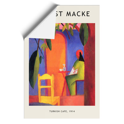 Turkish Cafe by August Macke - No Frame Painting