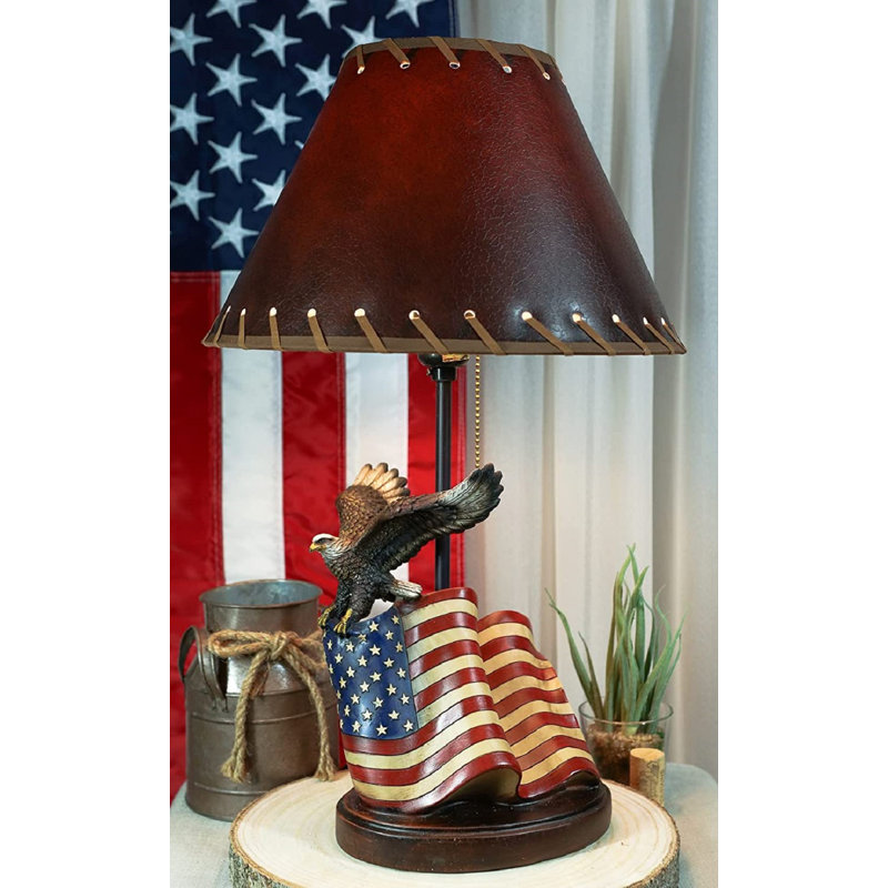 Lampe de table en résine, H 23,5 po x l 8 po x P 5 po