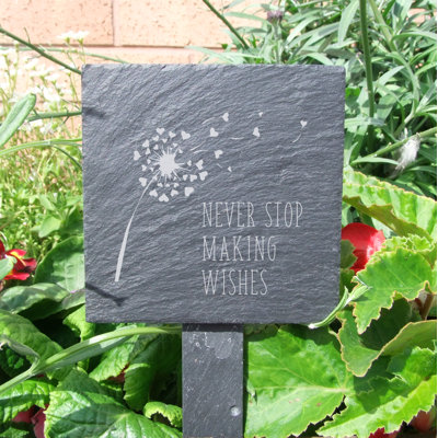 Springtown Stone Plants & Flowers Garden Sign
