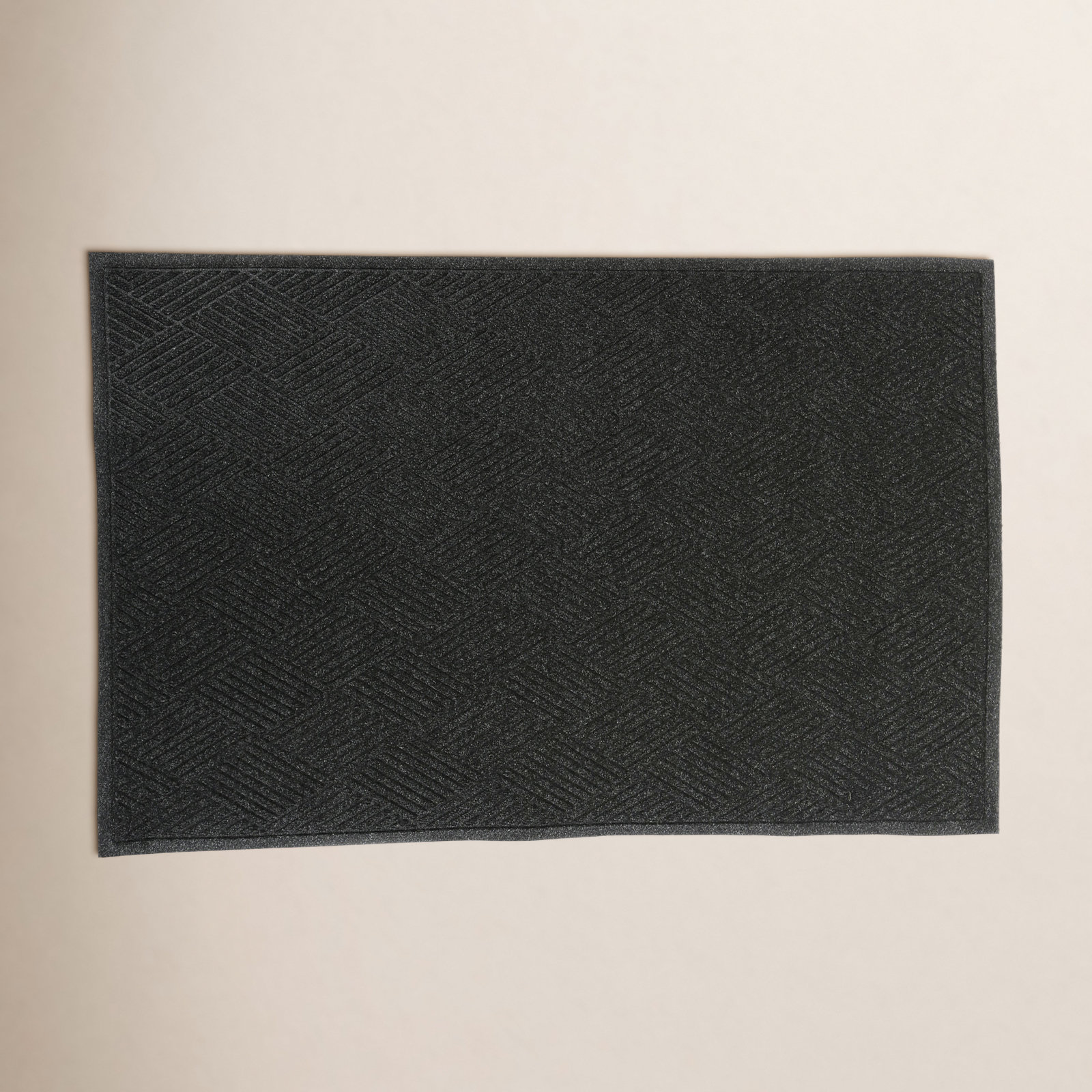 WaterHog® Diamonds Non-Slip Doormat, Charcoal, Rectangle 2' x 3'