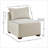 Modular Sofas Armless Chair, Modern Casual Dark Espresso Legs | Polyester | Standard