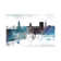 Charleston Bluish Skyline by WallDecorAddict - Wrapped Canvas Print