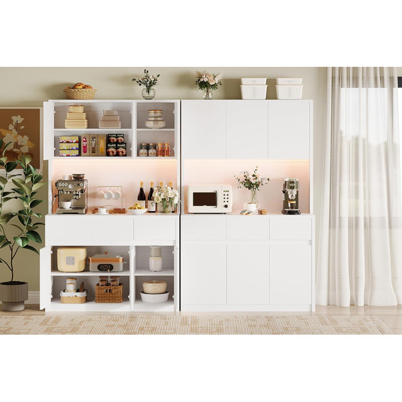 70.1cm Kitchen Pantry, White
