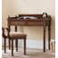 Bureau traditionnel en bois d'hévéa avec tiroirs-155070083