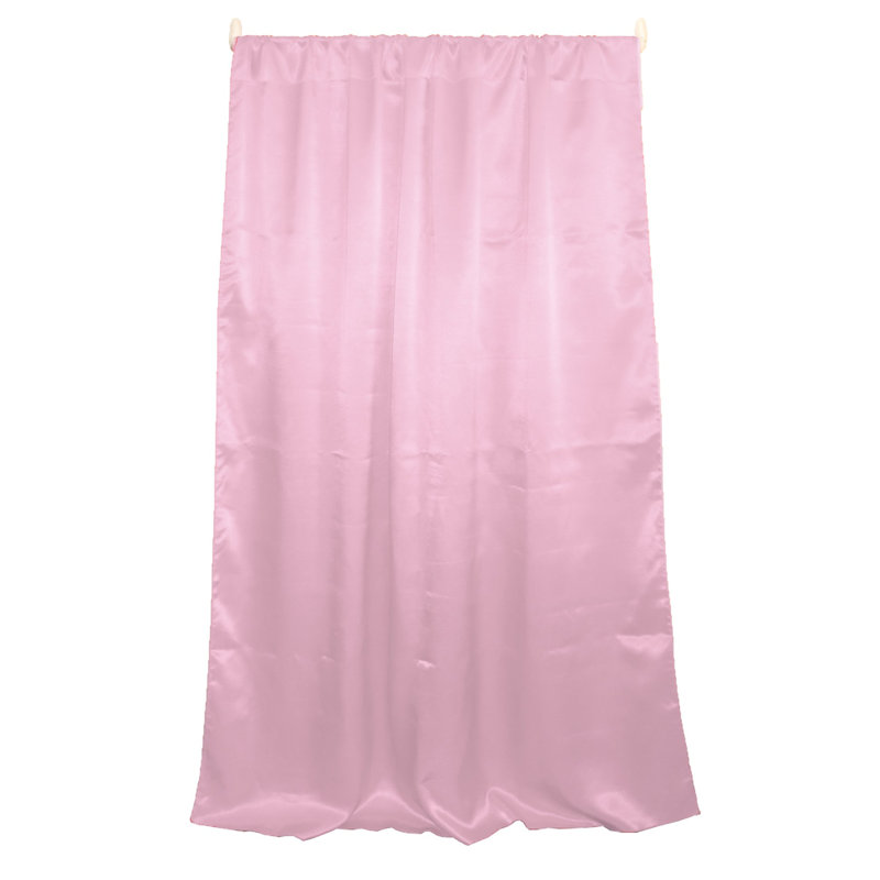 Panneau de rideau semi-transparent en polyester Dafni, L 58 po x L 84 po, Mauve