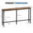 Console Table with Outlet, 63 Inch Sofa Table with Charging Station-118661774-118661776