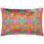 Handmade Geometric Silk Velvet Pillow 16X24, Down Feather Insert, Hidden Zipper