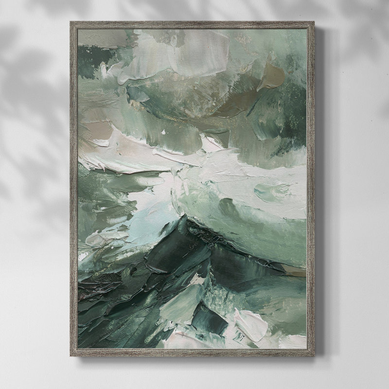 «Crashing II», reproduction encadrée - bois massif, H 21 po x l 17 po