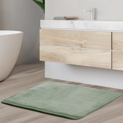 Ultra-Soft Memory Foam Bath Rug with Non-Slip PVC Backing