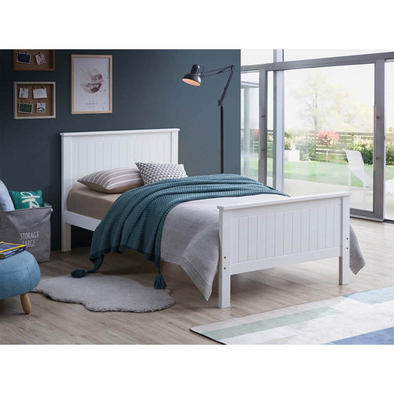 Chery Platform Bed, White