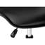 Chaise de bureau à hauteur ajustable - Design ergonomique, aspect cuir noir, base 5 pour enfants ergonomique, revêtement, pivotant sur 360 °