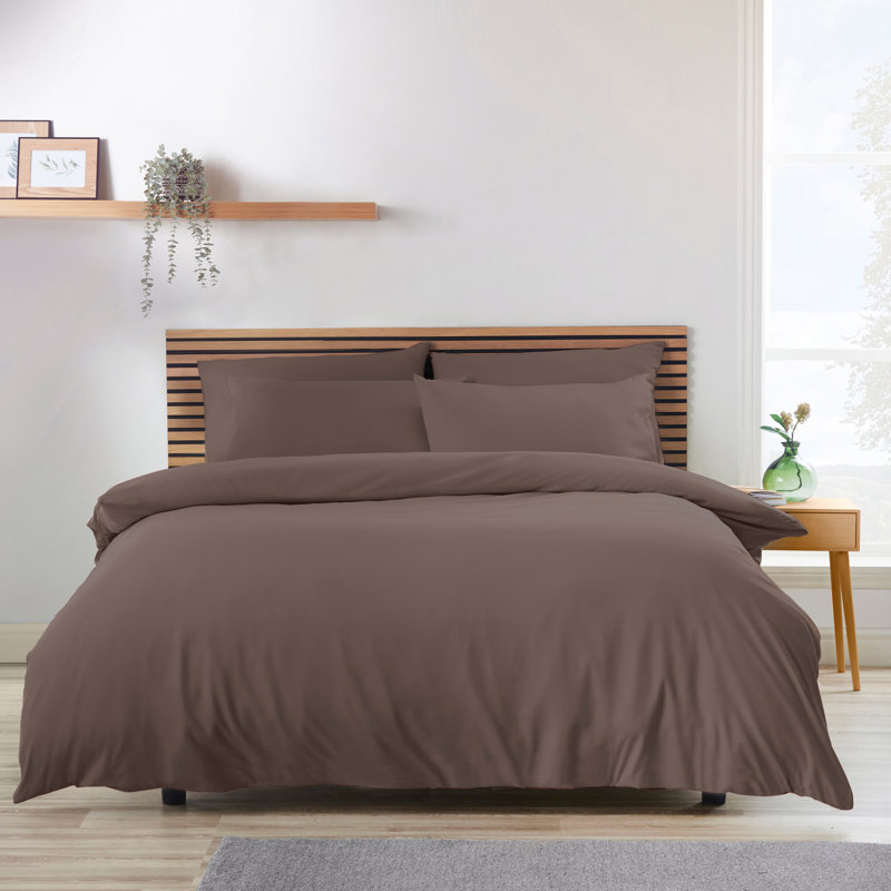 So Soft Easy Iron Duvet Cover Set, Double, Chocolate