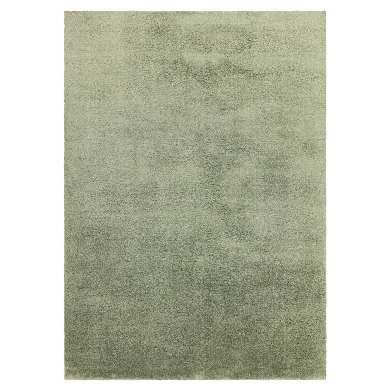 Symaya Cosy Shaggy Sage Area Rug, Rectangle 200 x 290 cm