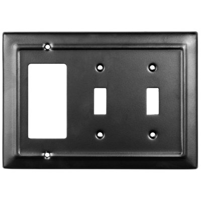Architectural 3-Gang 2-Toggle/Rocker Combination Standard Wall Plate