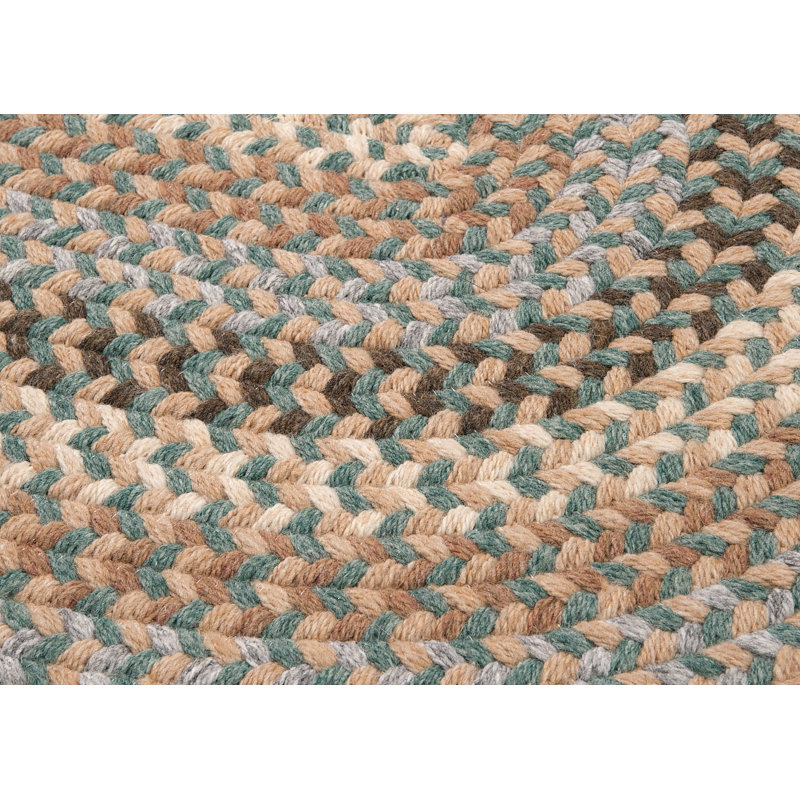 Tapis réversible en laine mélangée Lettie, Rond 10 pi