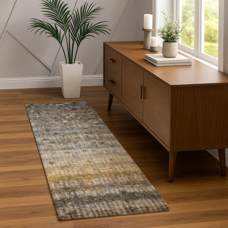 Machine Washable Indoor/Outdoor Emelia ACN2315 Stripes Rug, Runner 2'3" x 7'6"