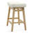 24" Solid Wood Saddle Bar Stools Ideal for Kitchen Island and Counter-1884547306
