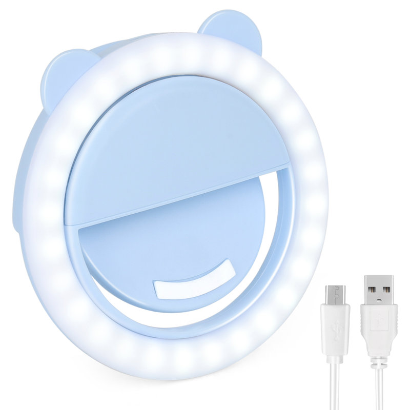 Cute Portable Selfie LED Lense, Blue