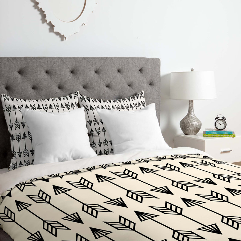 Ensemble de housse de couette Holli Zollinger Arrows, Housse de couette simple / simple TG et 1 taie dé