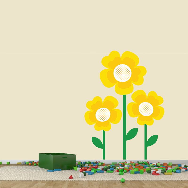 Plants & Flowers Wall Decal, 60" H x 44" W