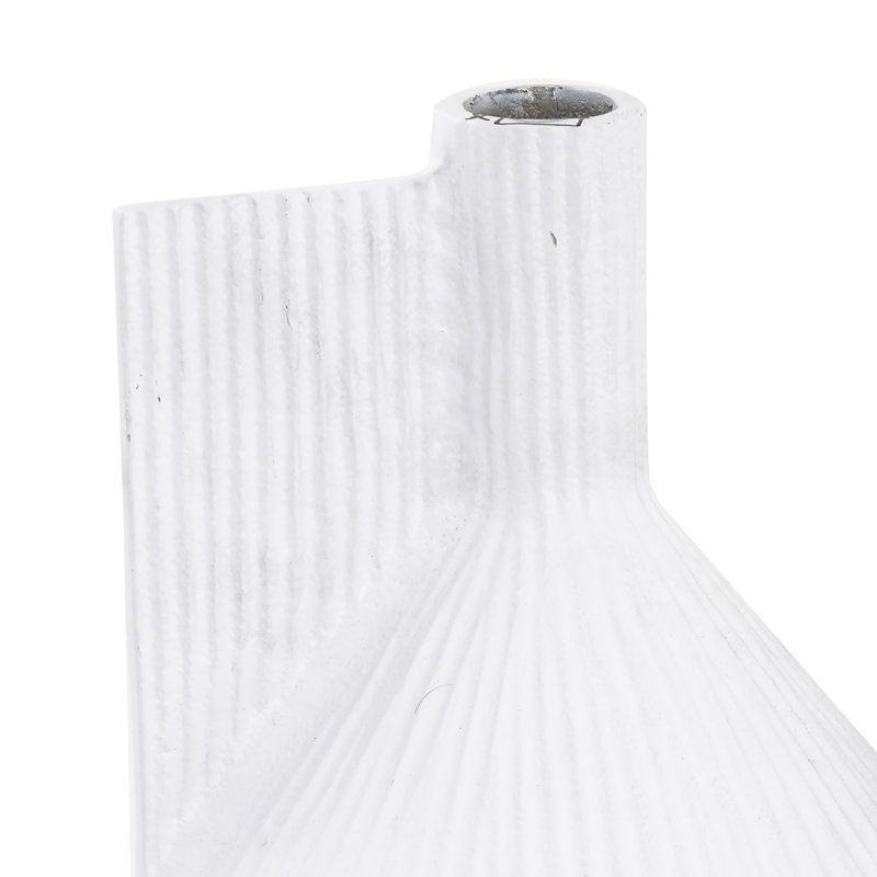 Rabel Vase - White, 17.75" H x 16.25" W x 16.25" D, White