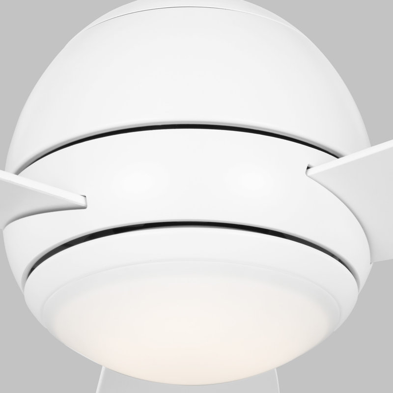 Erina 52'' 3 Blade Ceiling Fan with LED Light Kit, Matte White, Matte White