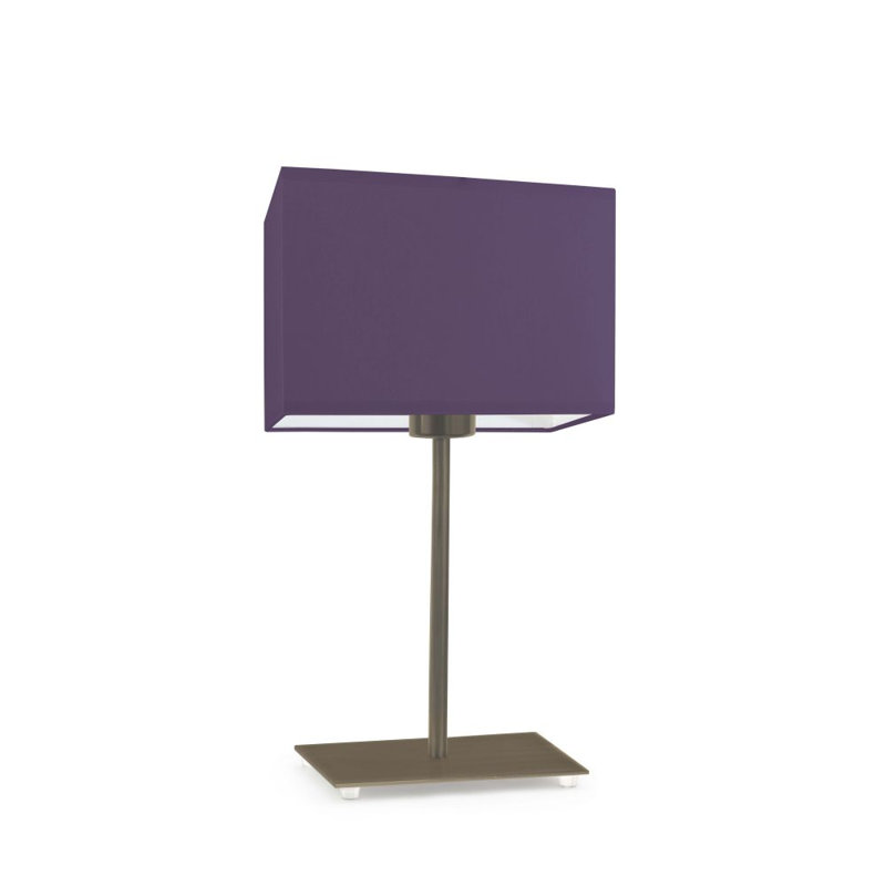 Asaya Metal Table Lamp, Antique Gold, Violet