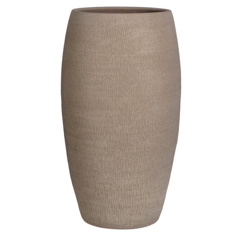 Alven Terracotta Table Vase, 70cm H x 39cm W x 39cm D, Taupe