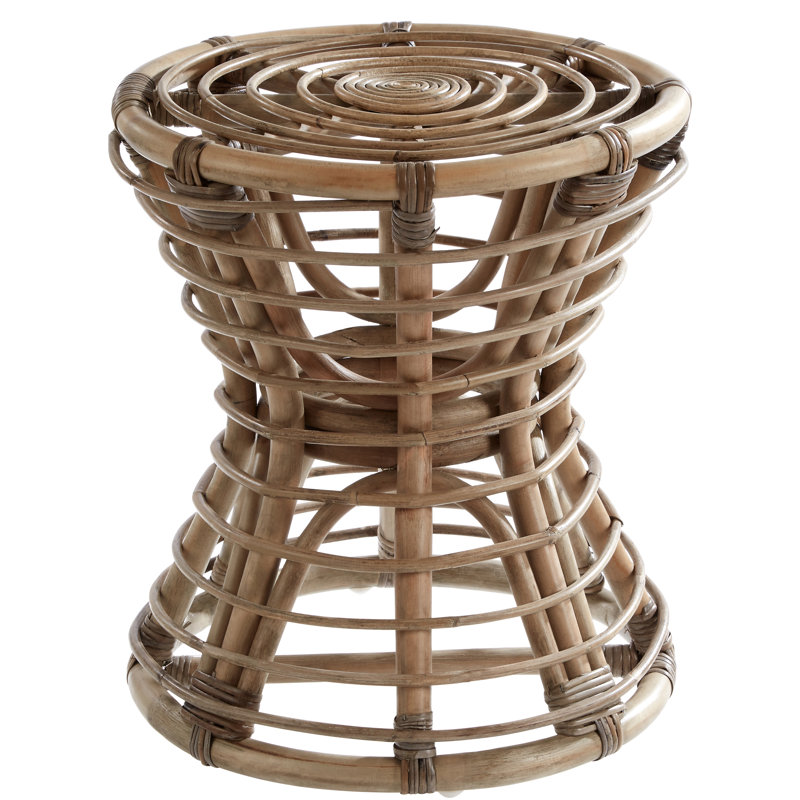 Berwyn Solid Wood Accent Stool, Grey
