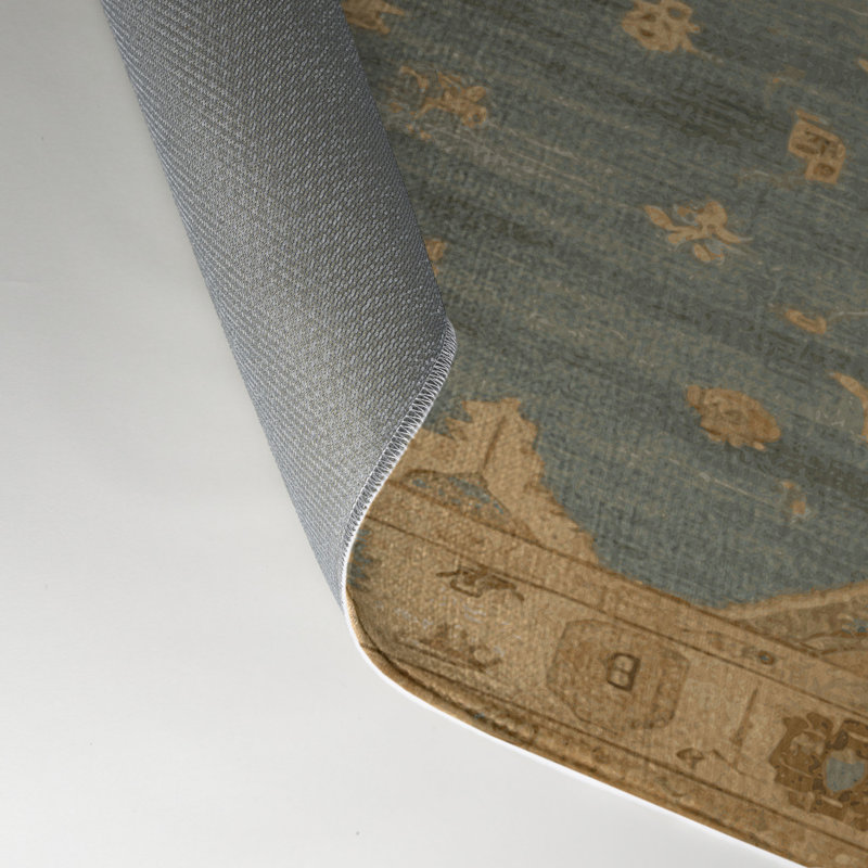 Tapis intérieur et extérieur brun Overdyed, Rectangle 5 pi x 7 pi