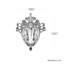 Bagatelle 1 Light 12.5in x 10in Pendant in Gold with Clear Swarovski Crystals-1445790269-1445790270