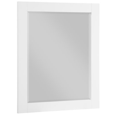 Kleier Wood Flat Wall Mirror