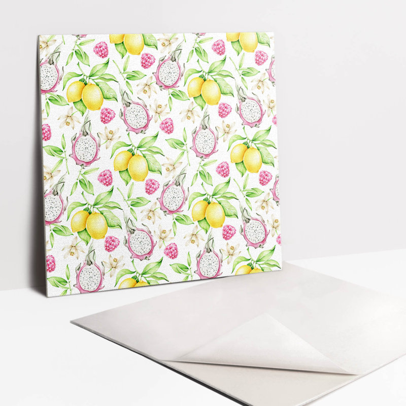 Avaiyah 30 x 30 cm PVC Tile in Yellow