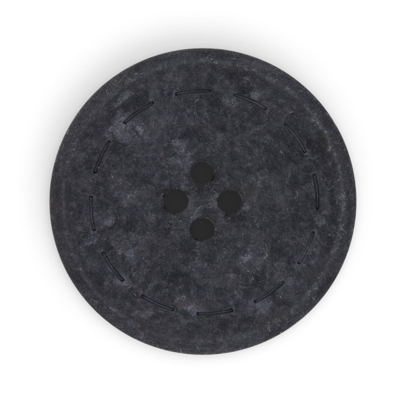 Dritz Recycled Cotton Round Stitch Button, 30mm, 3 Buttons