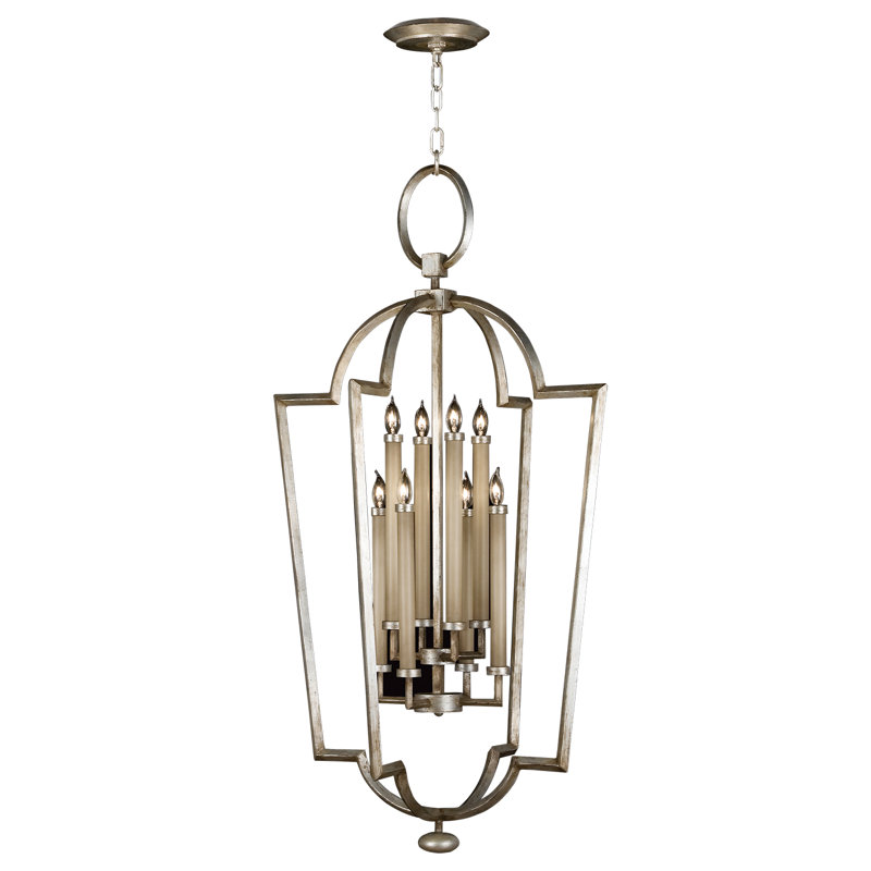 Allegretto 8 - Light Chandelier, Burnished Gold Leaf