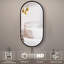 Miroir de salle de bain mural en métal l 18 po x H 36 po