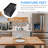 4 Pack Bed Risers Heavy Duty, Adjustable Furniture Riser Blocks