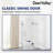 34'' W X 34'' D X 73'' H Frameless Neo-Angle Reversible Shower Enclosure with Built-in Glass Shelves