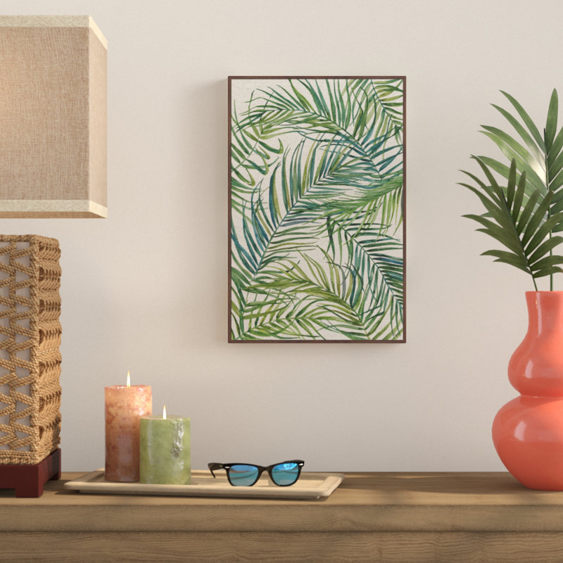 Swirling Palms by Julia Posokhova - Painting on Canvas, 91 cm H x 61 cm W x 4 cm D