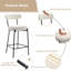 Counter Stool with Metal Frame