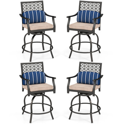 Annalouise Patio Bar Stool with Cushion