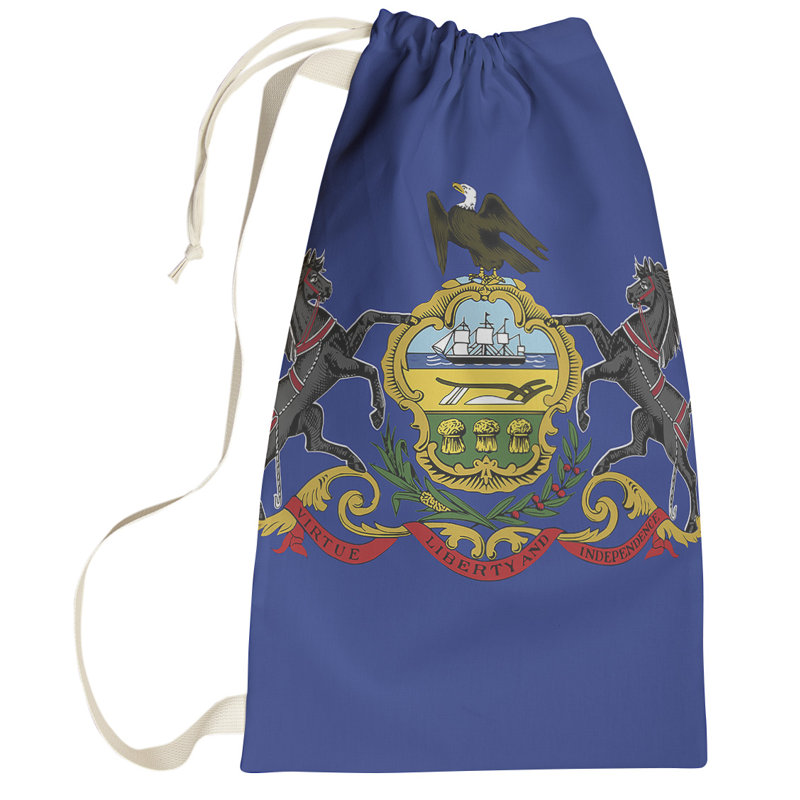 Sac à lessive US State flag, Petit (H 64 po x l 20 po x 1,5 po), Pennsylvanie