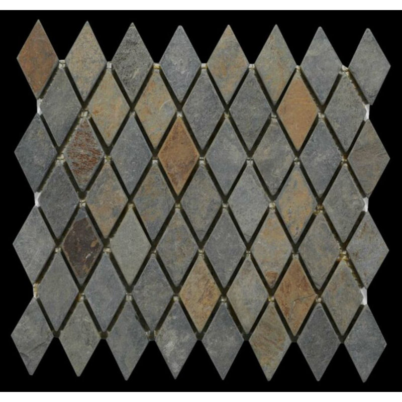 Rusty Slate Small Diamond Pattern