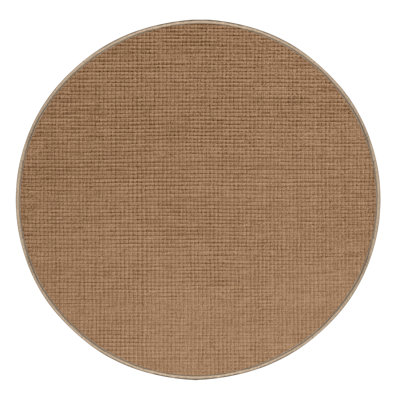 Tapis brun uni lavable à la machine